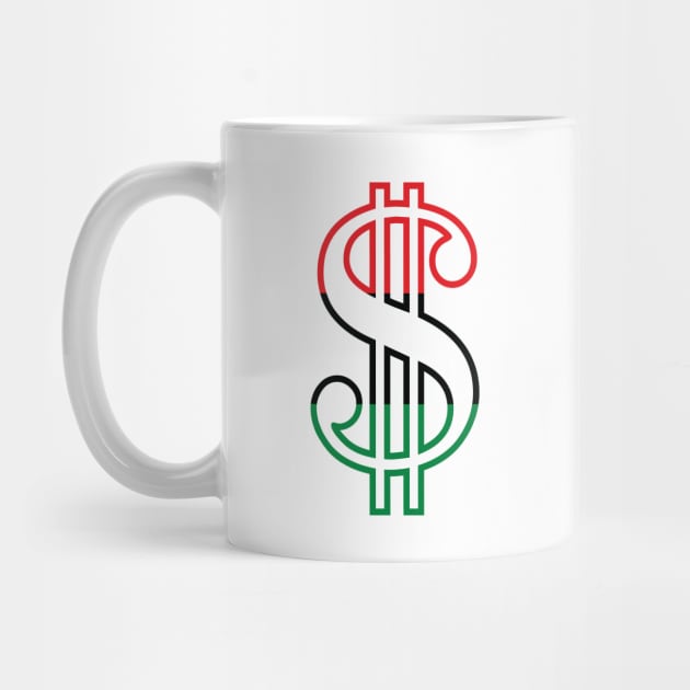 Dollar Sign (Red, Black & Green) by forgottentongues